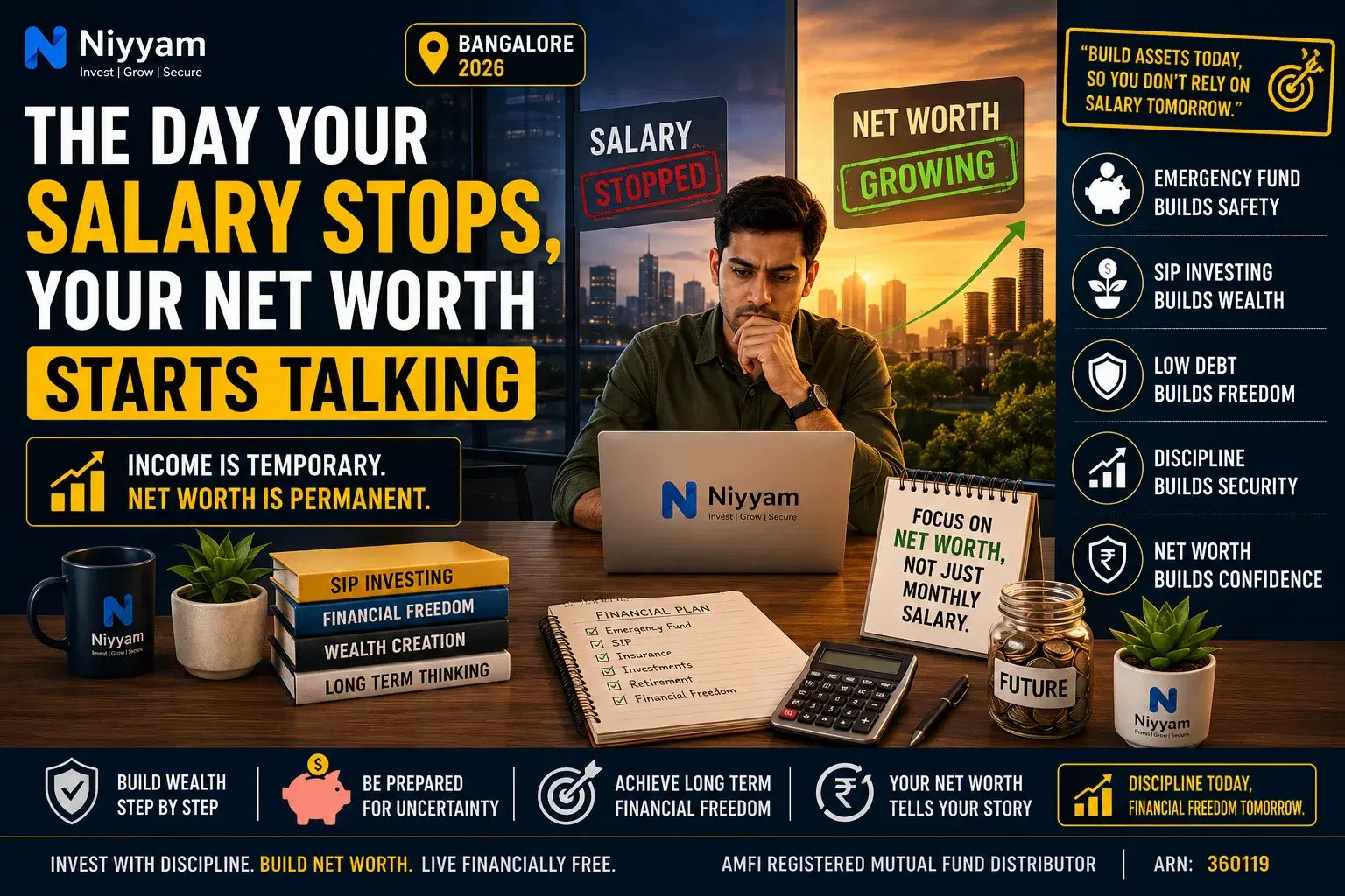 The Day Your Salary Stops, Your Net Worth Starts Talking