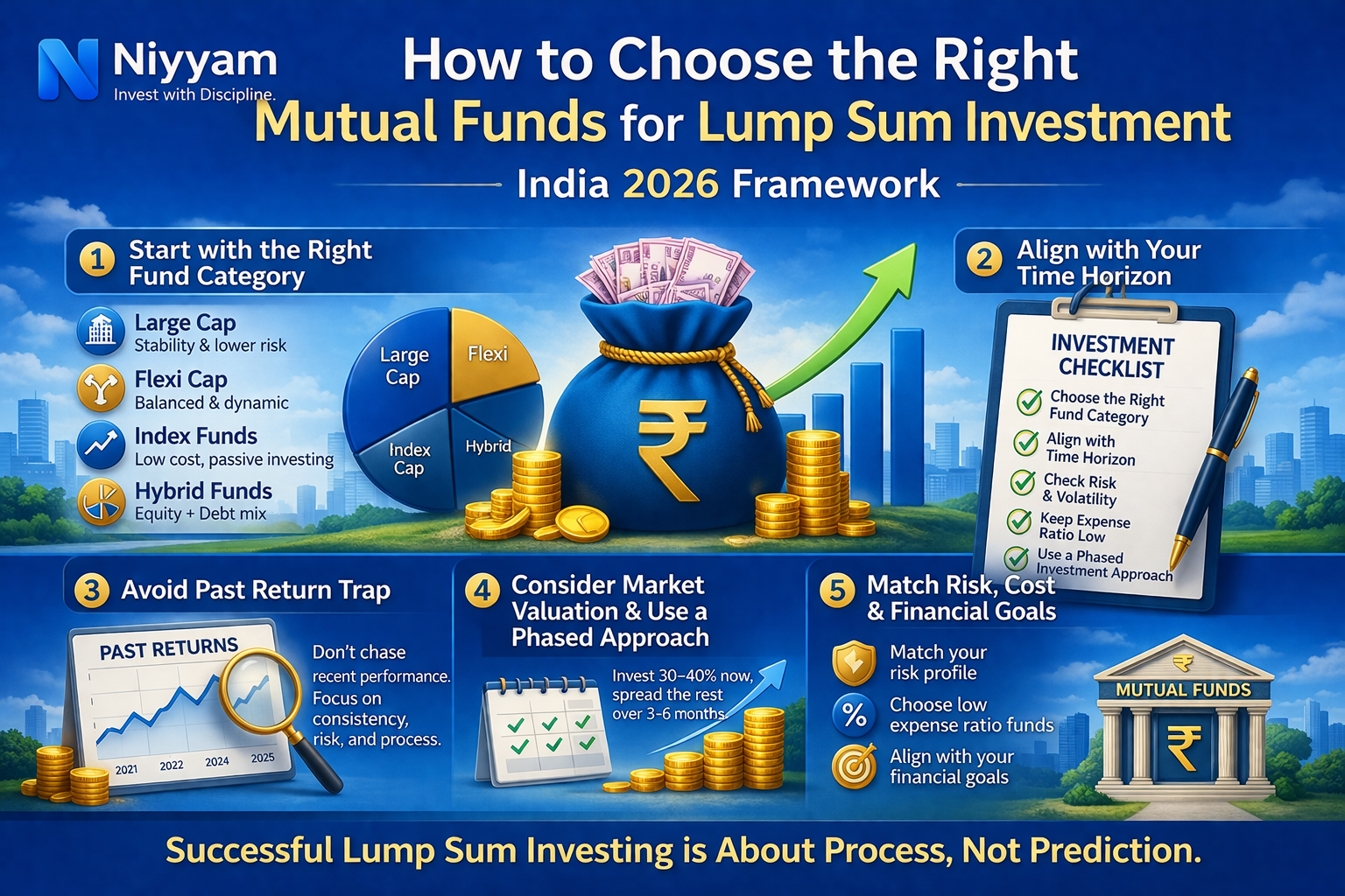 How to Choose the Right Mutual Funds for a Lump Sum Investment in India (2026 Framework)