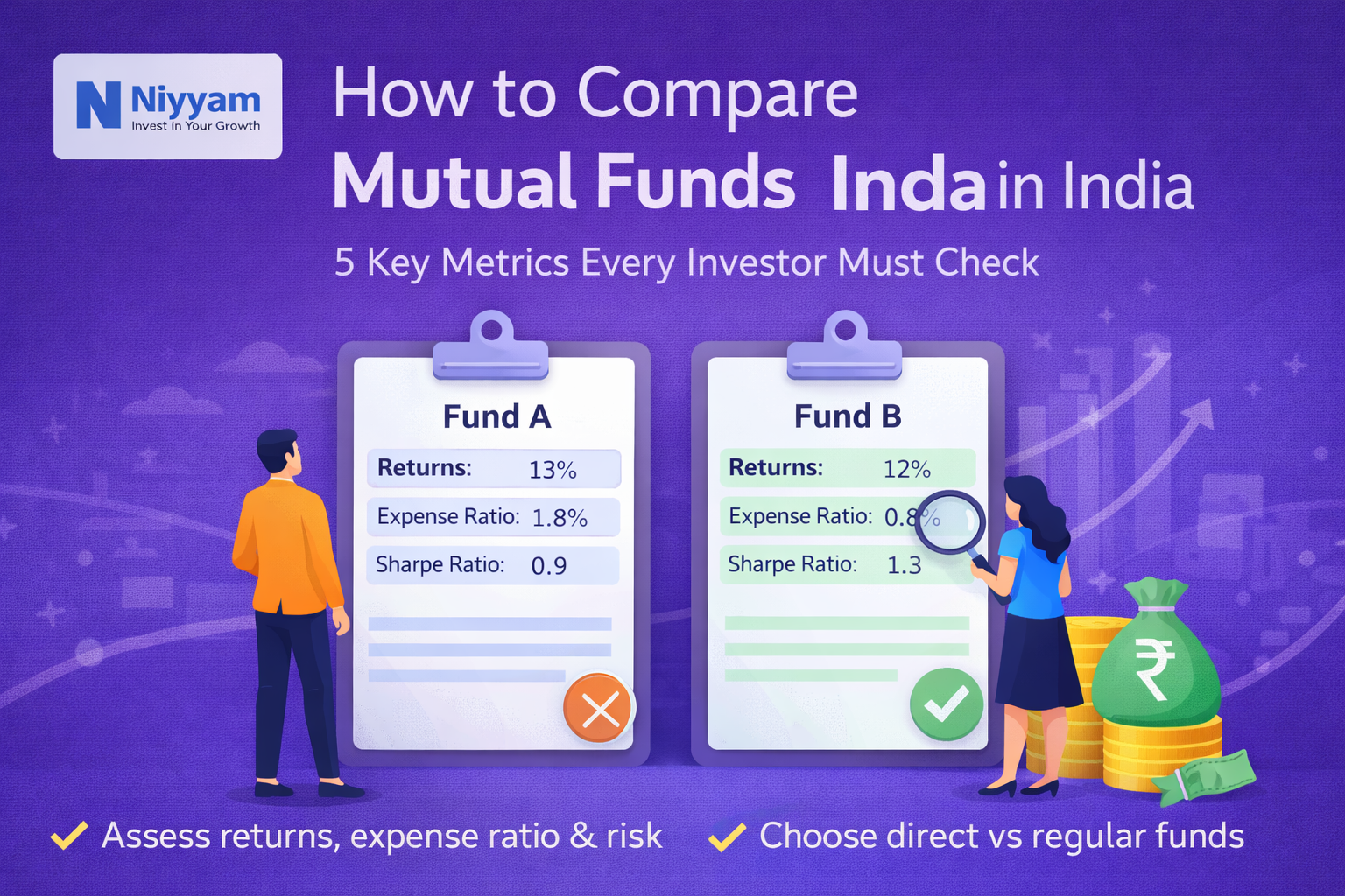 How to Compare Mutual Funds in India (5 Key Metrics Every Investor Must Check)