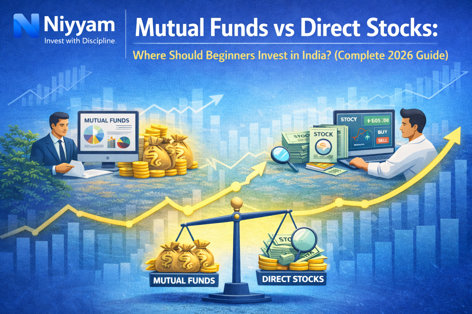 Mutual Funds vs Direct Stocks: Where Should Beginners Invest in India? (Complete 2026 Guide)