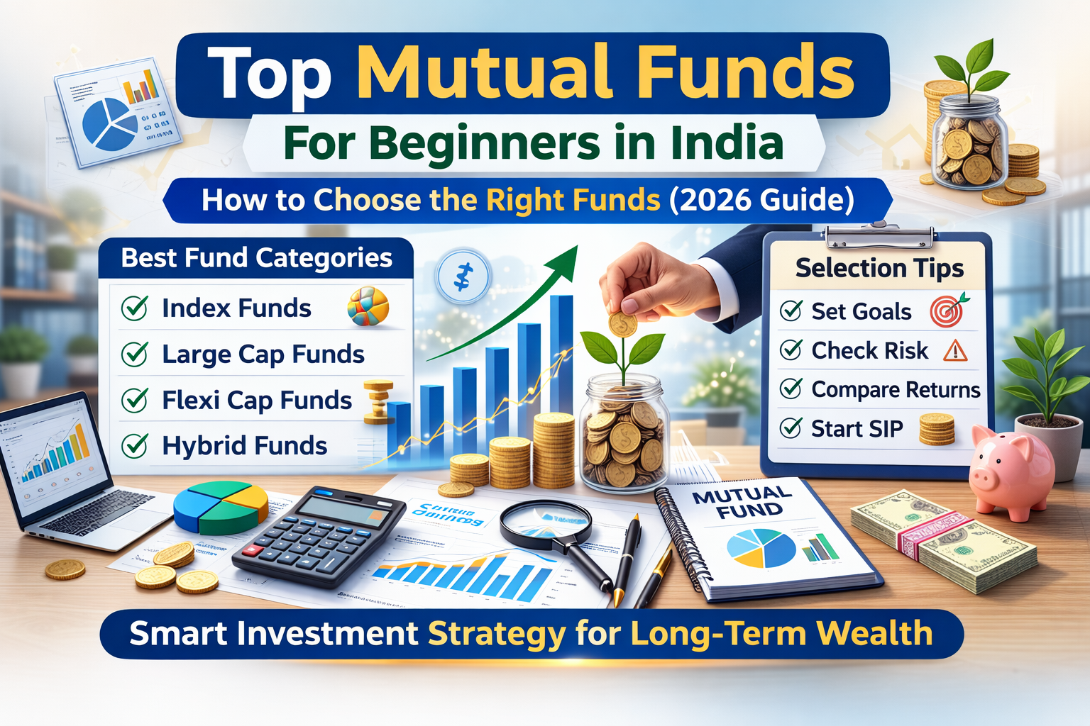 Top Mutual Funds for Beginners in India (2026) – How to Choose the Right Funds