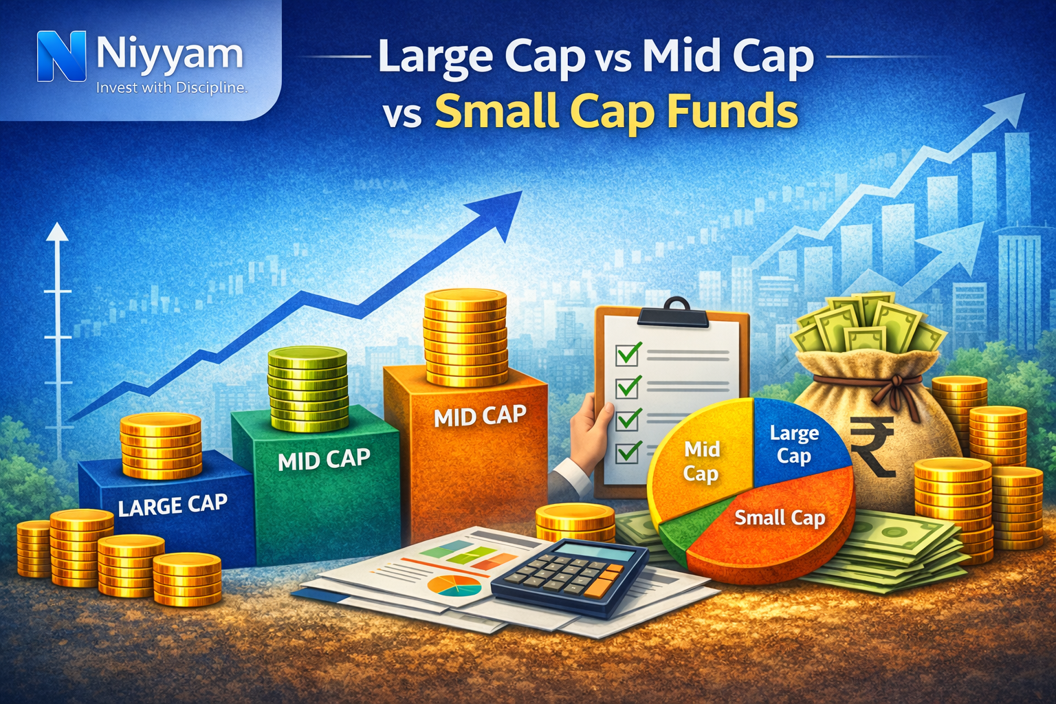 Large Cap vs Mid Cap vs Small Cap Funds: Ideal SIP Allocation Strategy (2026 Guide)