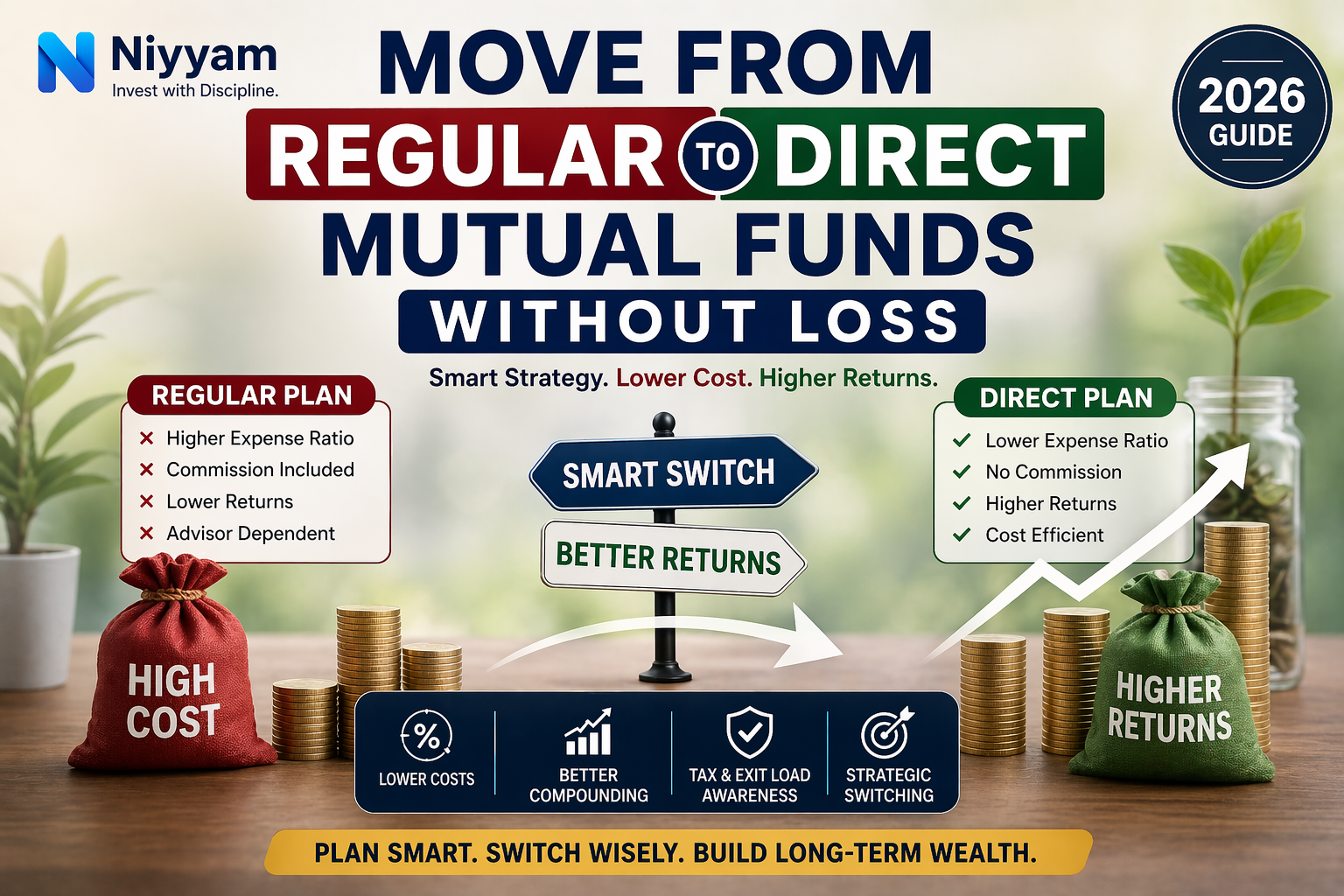How to Move from Regular to Direct Mutual Funds Without Loss (2026 Guide)