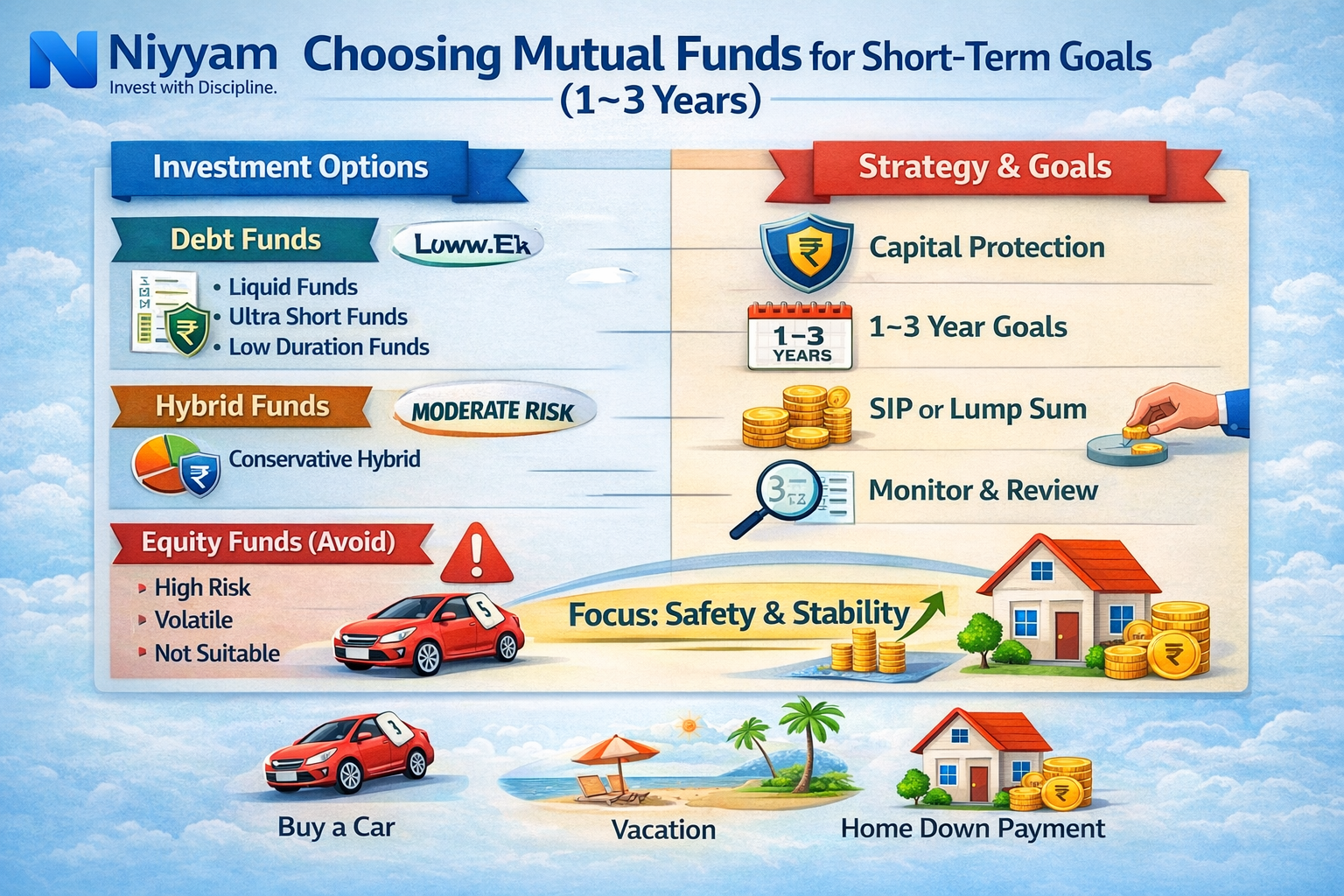 How to Choose Mutual Funds for Short-Term Goals (1–3 Years Investment Strategy 2026 Guide)