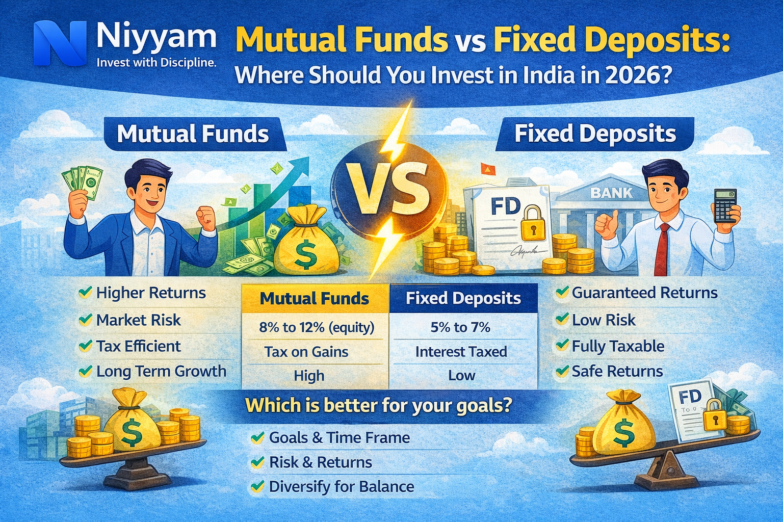 Mutual Funds vs Fixed Deposits: Where Should You Invest in India in 2026?