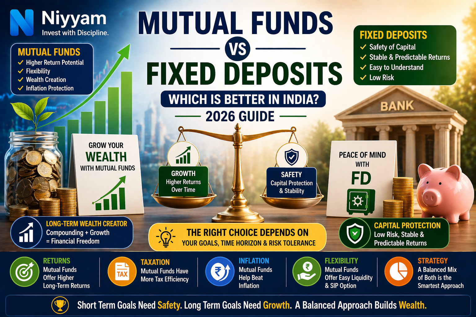 Mutual Funds vs Fixed Deposits: Which Is Better in India (2026 Guide)?