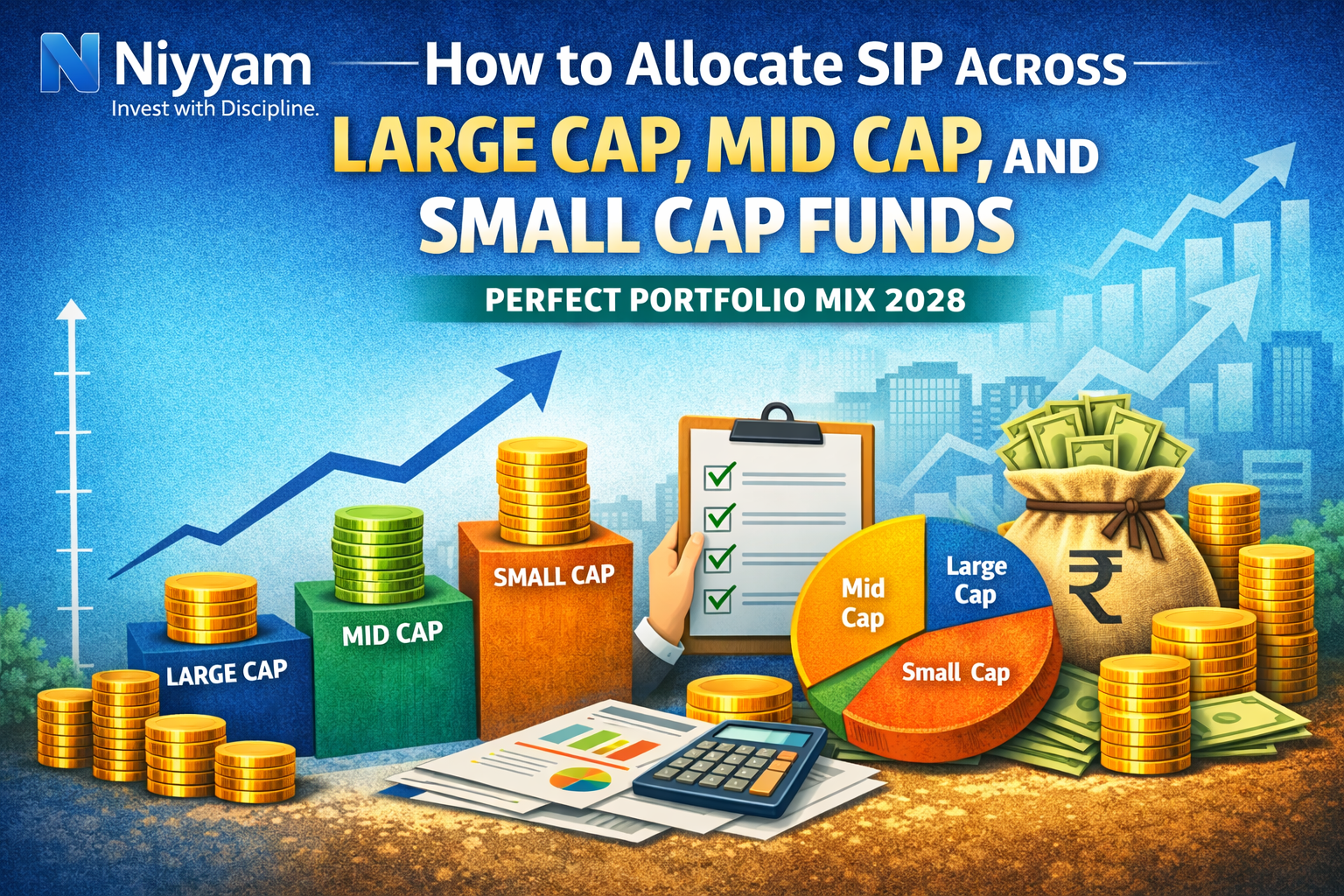 How to Allocate SIP Across Large Cap, Mid Cap, and Small Cap Funds (Perfect Portfolio Mix 2026)