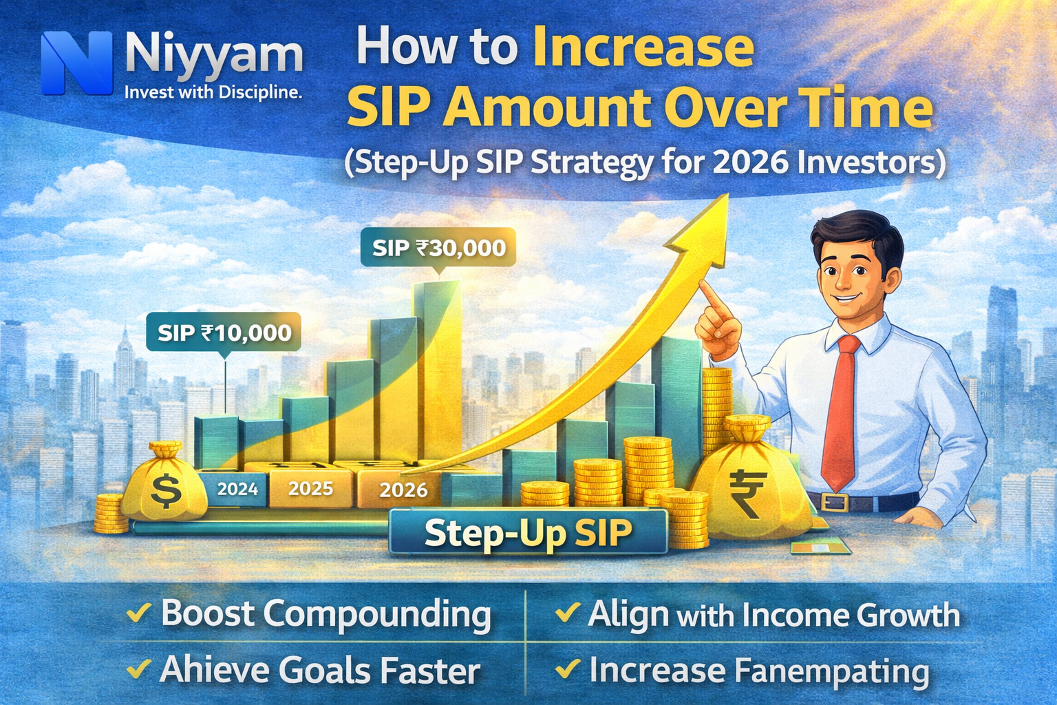 How to Increase SIP Amount Over Time (Step-Up SIP Strategy for 2026 Investors)