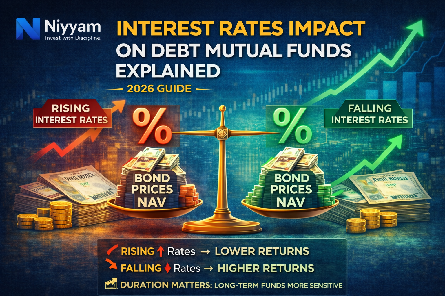 What Happens When Interest Rates Rise or Fall? Impact on Debt Mutual Funds Explained (2026 Guide)